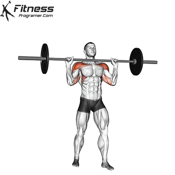 Barbell Military Press (Overhead press)