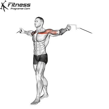Upper crossover for chest workout program